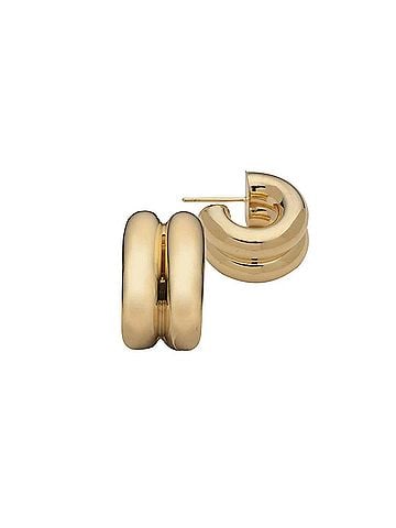 Jennifer Zeuner Women's Rosie 3/4" Hoops in Gold (view 1)