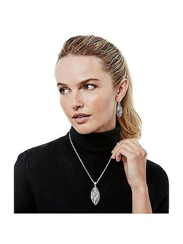 Brighton Women's Palmetto Necklaces in Silver (view 2)