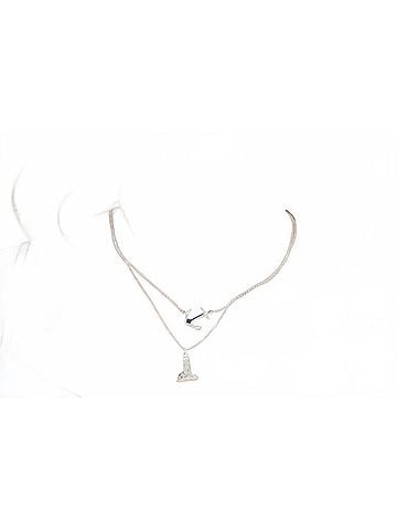 Dune Jewelry Women's Anchor Drop Earring in Silver (view 2)
