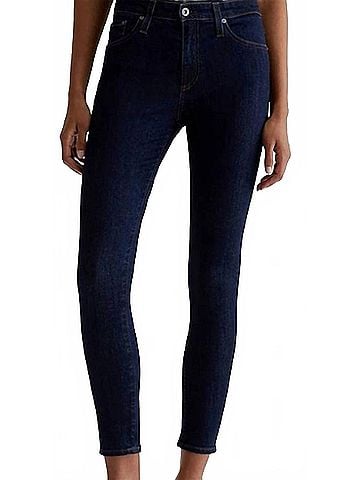 AG Jeans Farrah Ankle Skinny Jean in Dark Blue (view 2)