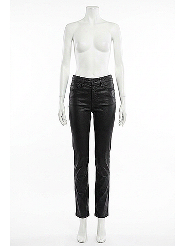 AG Jeans Mari Extended Straight Jeans in Black (view 1)