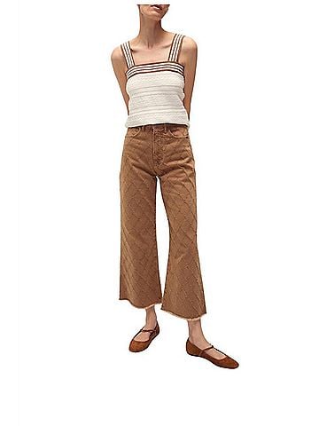 Veronica Beard Taylor Cropped Jeans in Hazelnut Stone (view 2)