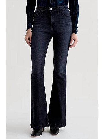 AG Jeans Madi High Rise Flare Jeans in Glitch (view 2)
