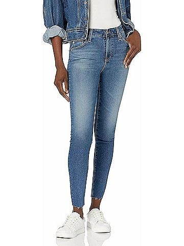 AG Jeans Farrah High-Rise Skinny Fit Ankle Jeans in 20 Years Illumination (view 2)