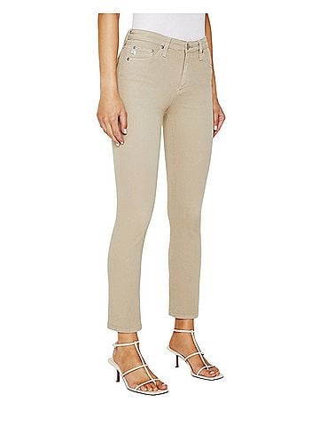 AG Jeans Mari Hi Rise Straight Jean in Dry Dust (view 2)