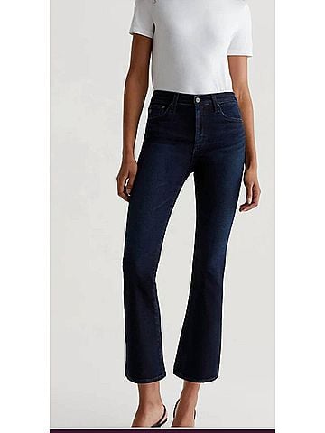 AG Jeans Farrah Boot Crop in Blue (view 2)