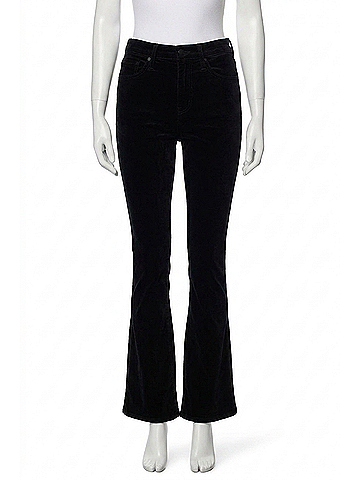 AG Jeans Farrah Boot High Rise Black Corduroy in Black (view 1)