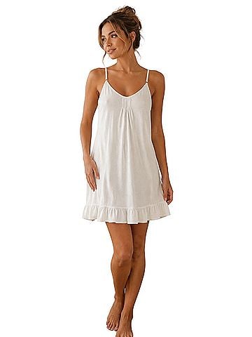 Victoria's Secret Bra-Top Ruffle Mini Dress Casual Dress (view 1)