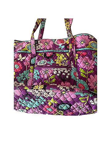 Vera Bradley Plum Petals Tote (view 2)