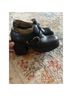 American Eagle Shoes 100% Leather Black Heels Size 6 - photo 4