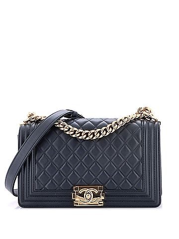 Chanel Boy Flap Bag Quilted Calfskin Old Medium (view 1)