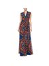 Alice + Olivia Print Red Blue Casual Dress Size 0X - photo 1
