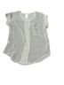 Black Rainn Polka Dots White Short Sleeve Blouse Size S (petite) - photo 1