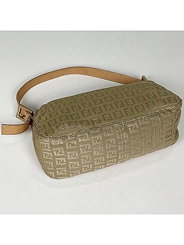 Fendi Fendi FENDI handbag, zucchino pattern, Mamma Baguette, canvas, beige, 8BR003, women's. (view 2)