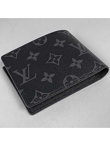Louis Vuitton Louis Vuitton Portefeuille Slender Bi-fold Wallet, Monogram Eclipse Noir (Black), M62294, Men's (view 2)