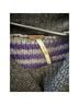 Free People Stripes Gray Purple Pullover Sweater Size M - photo 3