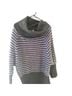 Free People Stripes Gray Purple Pullover Sweater Size M - photo 1