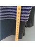 Free People Stripes Gray Purple Pullover Sweater Size M - photo 6