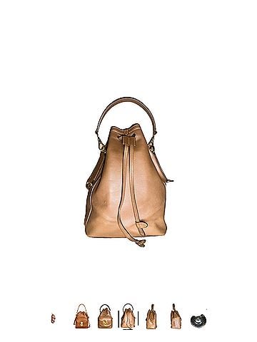 Ralph Lauren Collection Ricky Leather Bucket Bag (view 2)