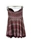 Free People 44% Polyester 26% Acrylic 21% Cotton 9% Nylon 100% Polyester Aztec Or Tribal Print Red Burgundy White Pink Gold Casual Dress Size M - photo 2