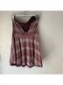 Free People 44% Polyester 26% Acrylic 21% Cotton 9% Nylon 100% Polyester Aztec Or Tribal Print Red Burgundy White Pink Gold Casual Dress Size M - photo 5