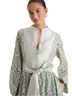 Tuckernuck 100% Polyester 68% Rayon 32% Polyester 100% Polyester Floral Green Casual Dress Size M - photo 2