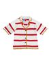 La DoubleJ 100% Cotton Stripes White Red Button-Down Shirt Size S - photo 1