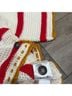 La DoubleJ 100% Cotton Stripes White Red Button-Down Shirt Size S - photo 4