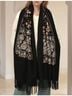 Accessories Floral Paisley Black Wrap One size - photo 10