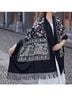 Accessories Floral Paisley Black Wrap One size - photo 4