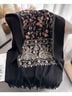 Accessories Floral Paisley Black Wrap One size - photo 8