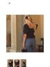 DÔEN 100% Cotton Black Short Sleeve Blouse Size XL - photo 3