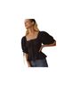 DÔEN 100% Cotton Black Short Sleeve Blouse Size XL - photo 1