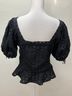 DÔEN 100% Cotton Black Short Sleeve Blouse Size XL - photo 5