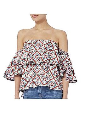 Caroline Constas Short Sleeve Blouse (view 1)