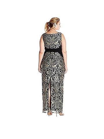 Adrianna Papell Column Gown Cocktail Dress (view 2)