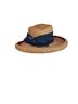 Eric Javits 100% Straw Brown Black Sun Hat Size 22 - photo 1