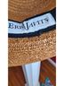 Eric Javits 100% Straw Brown Black Sun Hat Size 22 - photo 11