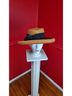 Eric Javits 100% Straw Brown Black Sun Hat Size 22 - photo 4