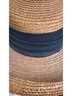 Eric Javits 100% Straw Brown Black Sun Hat Size 22 - photo 6