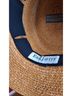 Eric Javits 100% Straw Brown Black Sun Hat Size 22 - photo 8