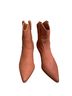 Amazon Essentials 100% Faux Leather Brown Boots Size 7 - photo 1