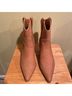 Amazon Essentials 100% Faux Leather Brown Boots Size 7 - photo 5
