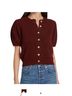 DÔEN Burgundy Wool Cardigan Size M - photo 1