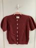 DÔEN Burgundy Wool Cardigan Size M - photo 4