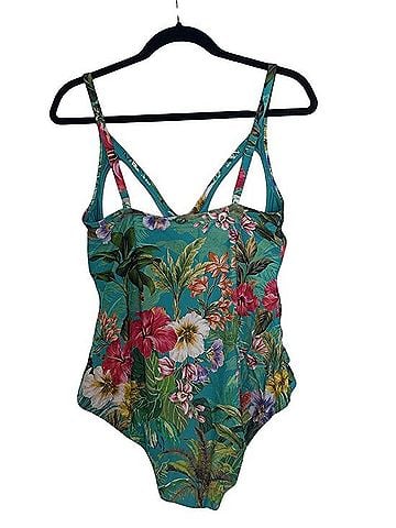 Jantzen Palms &amp; Tropics Surplice One Piece Swimsuit (view 2)