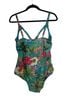 Jantzen Floral Multi Color One Piece Swimsuit Size 14 - photo 2
