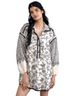 Anthropologie Floral Black White Long Sleeve Button-Down Shirt Size XL - photo 1