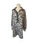 Anthropologie Floral Black White Long Sleeve Button-Down Shirt Size XL - photo 2