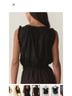 DÔEN 100% Cotton Black Sleeveless Blouse Size M - photo 3
